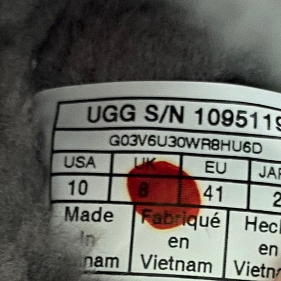 UGG Fluff Yeah Slides Charcoal Grey 7 RETAIL $100 - Picture 10 of 16